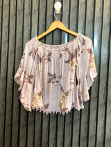 Chest 18  Length 16  Fabric Cotton Women's Comfortable Casual Top