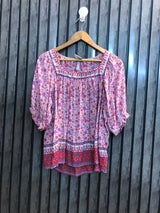 Chest 20  Lenght 22.5  Fabric linen Branded Women's Half Sleeve Tops