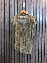 Chest 20  Lenght 26  Fabric linen Women's Half Sleeve Top Collection