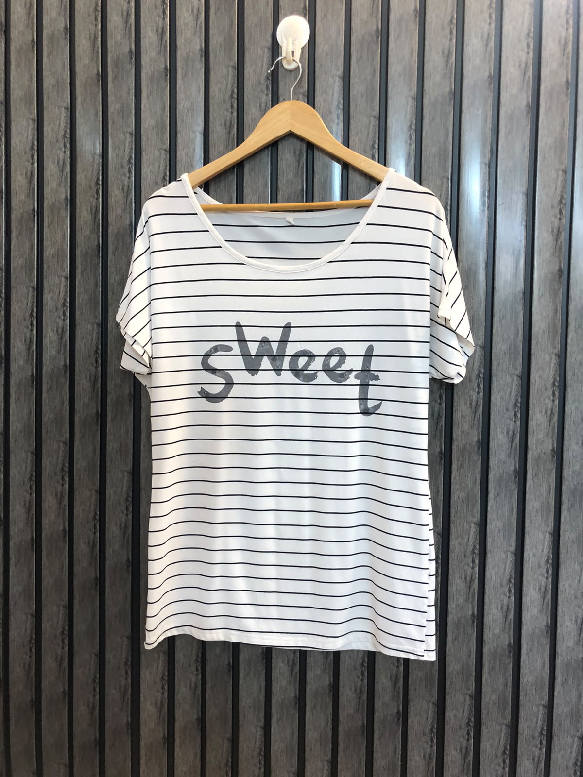 Chest small to medium  baggy style  Lenght 26 Women's Fashion T-Shirts Collection
