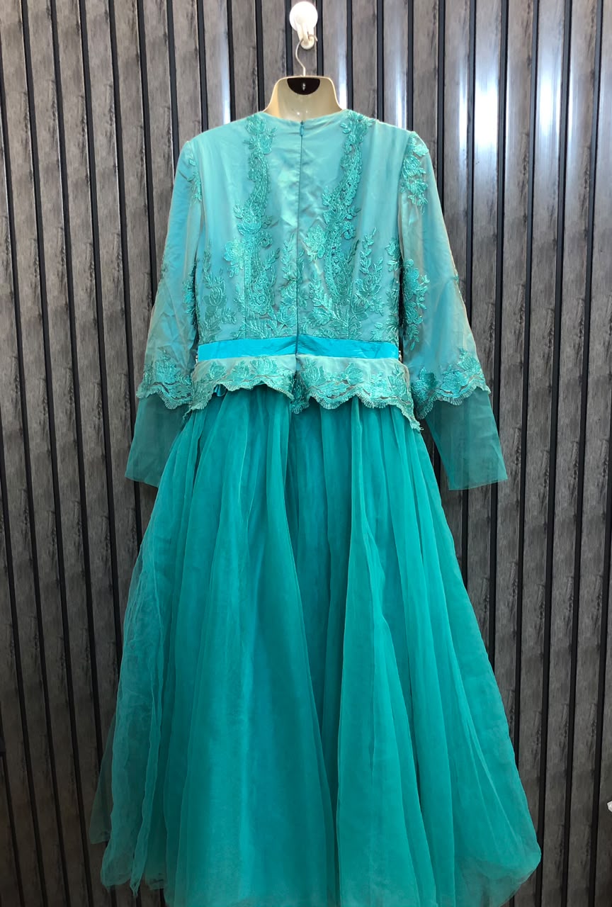 Chest 18  Lenght 54  Fabric net Western Branded Women's Long Maxi Dress Collection