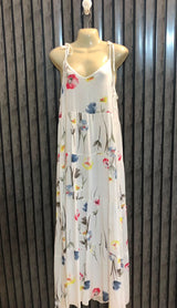 Chest 19  Lenght 55  Fabric linen Elegant Long Maxi Dresses for Modern Women