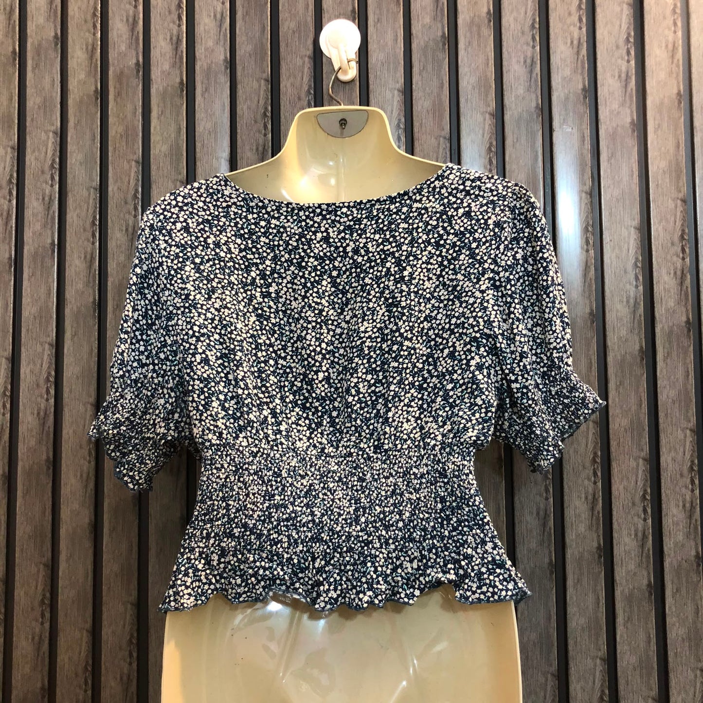 Chest Large  Length 16  Fabric Chiffon Women's Casual Crop Tops