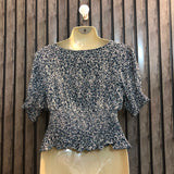 Chest Large  Length 16  Fabric Chiffon Women's Casual Crop Tops