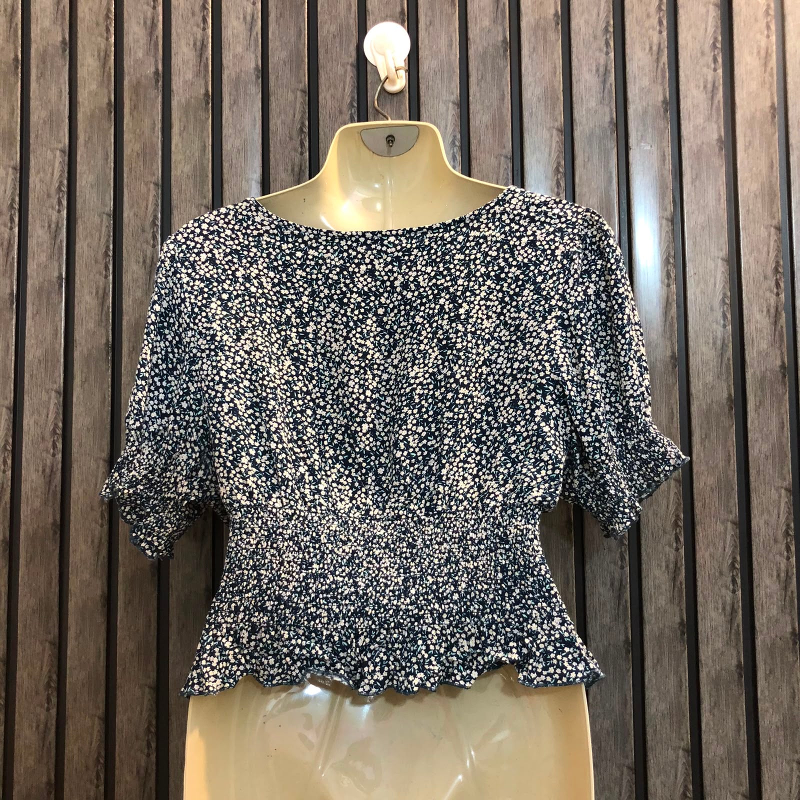Chest Large  Length 16  Fabric Chiffon Women's Casual Crop Tops