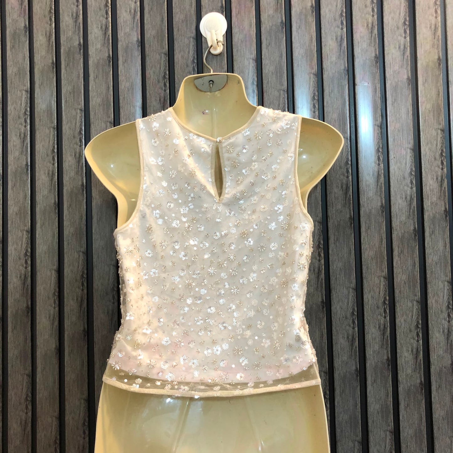 Chest 16  Length 15  Fabric Net Women's Designer Crop Wear