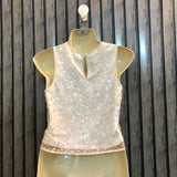 Chest 16  Length 15  Fabric Net Women's Designer Crop Wear