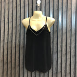 Chest 17  Length 22  Fabric Chiffon Fashion Forward Crop Tops