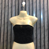 Chest 17  Length 7  Fabric Net Women's Stylish Crop Collection