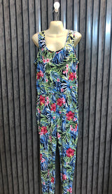 Chest 20  Lenght 58  Fabric silk jersey  jumpsuite Women's Designer