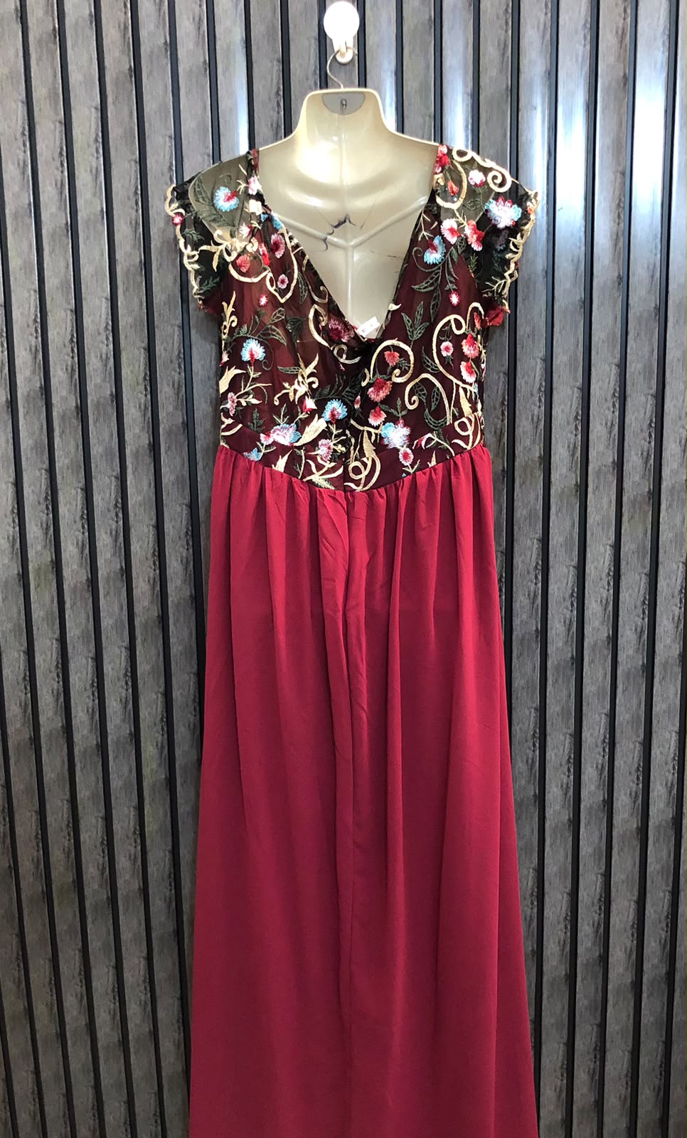 Chest 24  Lenght 56  Fabric chiffon Trendy Western Long Dresses for Women