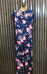 Chest 21  Lenght 59  Fabric silk jersey  jumpsuite Women's Luxury Dress Collection