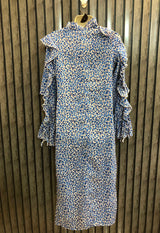 Chest 17  Lenght 46  Fabric silk Stylish Long Maxi Dresses for Ladies