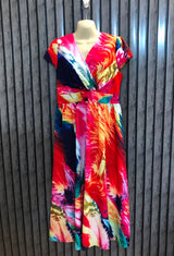 Chest 18  Lenght 49  Fabric silk Fashionable Western Long Maxi Dresses