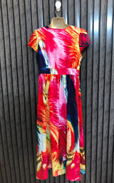Chest 18  Lenght 49  Fabric silk Fashionable Western Long Maxi Dresses