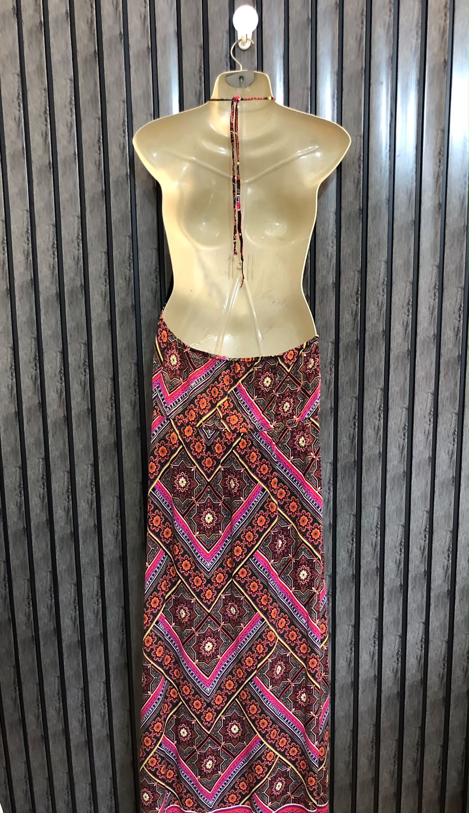 Chest 17  Length 63  Fabric Linen Women's Premium Long Dresses