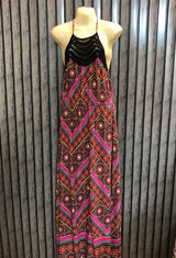 Chest 17  Length 63  Fabric Linen Women's Premium Long Dresses