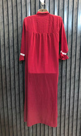 Chest 18  Length 47  Fabric Silk Premium Women's Long Maxi Dress