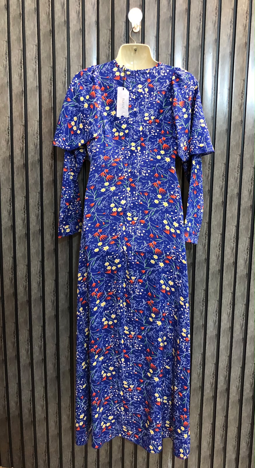 Chest 16  Length 52  Fabric Silk Elegant Women's Long Maxi Dress