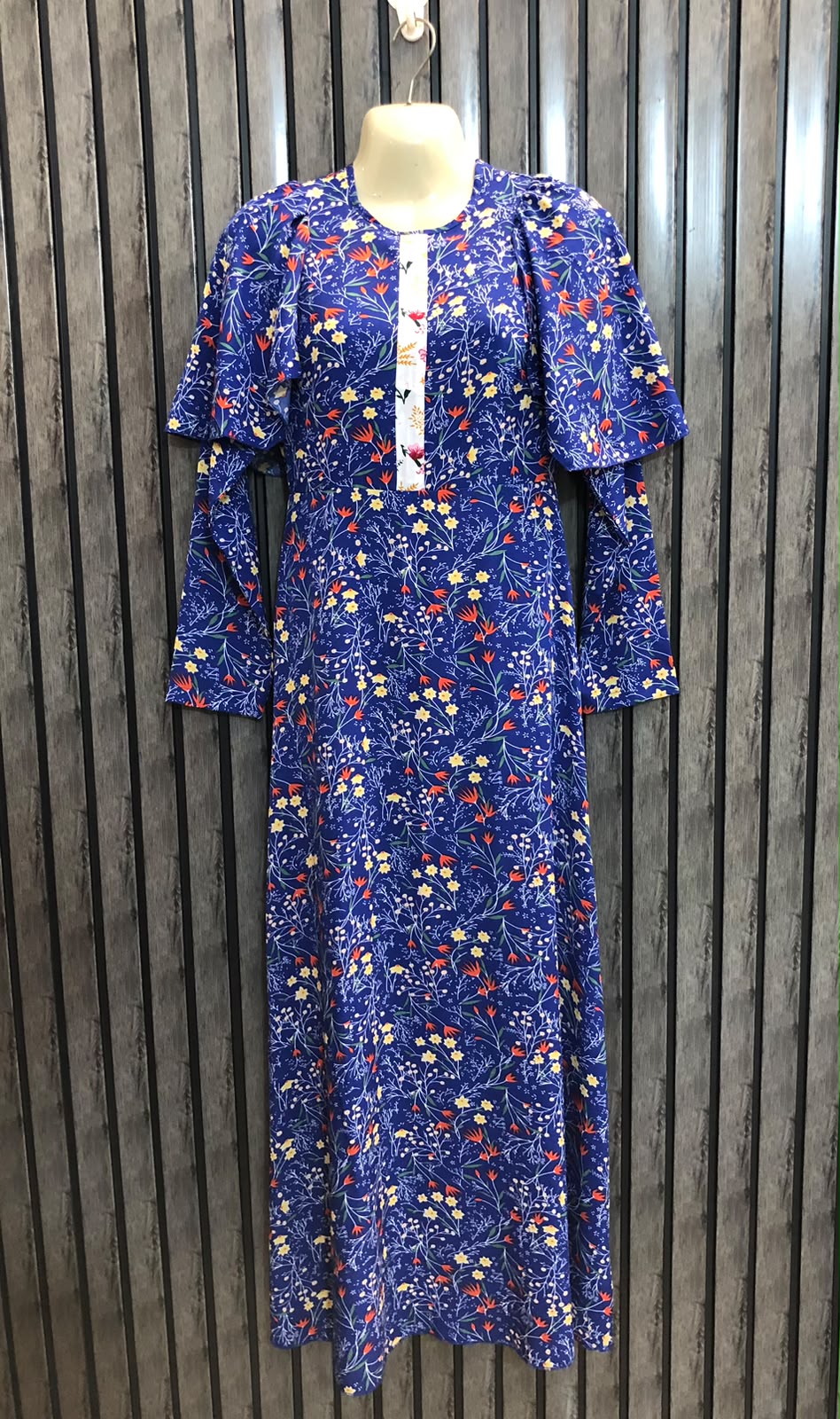 Chest 16  Length 52  Fabric Silk Elegant Women's Long Maxi Dress