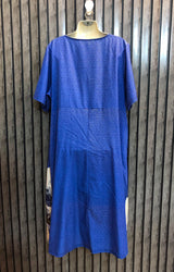Chest 23  Length 45  Fabric Silk Luxury Women's Long Maxi Dress