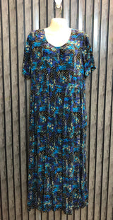 Chest 21  Length 50  Fabric Rayon Women's Beautiful Long Maxi Dress