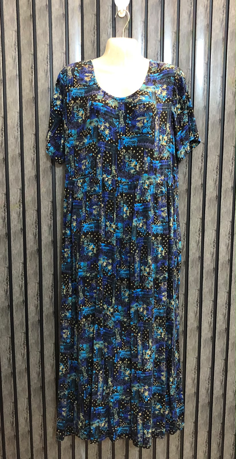 Chest 21  Length 50  Fabric Rayon Women's Beautiful Long Maxi Dress