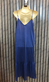 Chest 18  Length 45  Fabric Silk Women's Glamorous Long Maxi Dress
