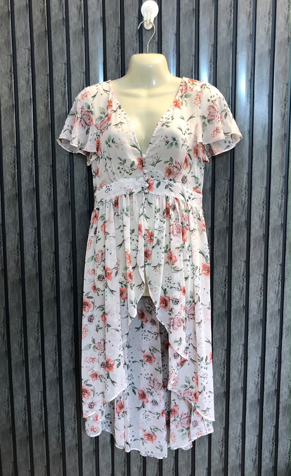 Chest 16  Length 27 To 42  Fabric Chiffon Branded Floral Maxi Dresses for Women