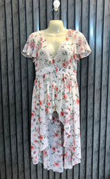 Chest 16  Length 27 To 42  Fabric Chiffon Branded Floral Maxi Dresses for Women
