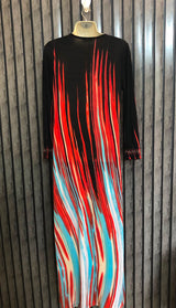 Chest 18  Length 54  Fabric Silk Jersey Casual Western Maxi Dresses for Ladies