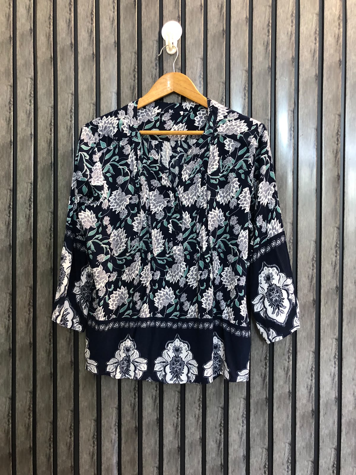 Chest 19  Lenght 23  Fabric cotton Women's Slim Fit Full Sleeve Top