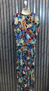 Chest 23  Length 55  Fabric Silk Jersey Branded Western Casual Long Jumpsuit