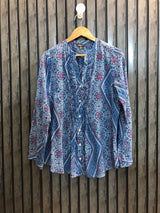 Chest 19  Lenght 26  Fabric silk Stylish Full Sleeve Top for Women