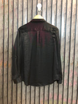 Chest 19  Lenght 27  Fabric silk Women's Solid Full Sleeve Fashion Top