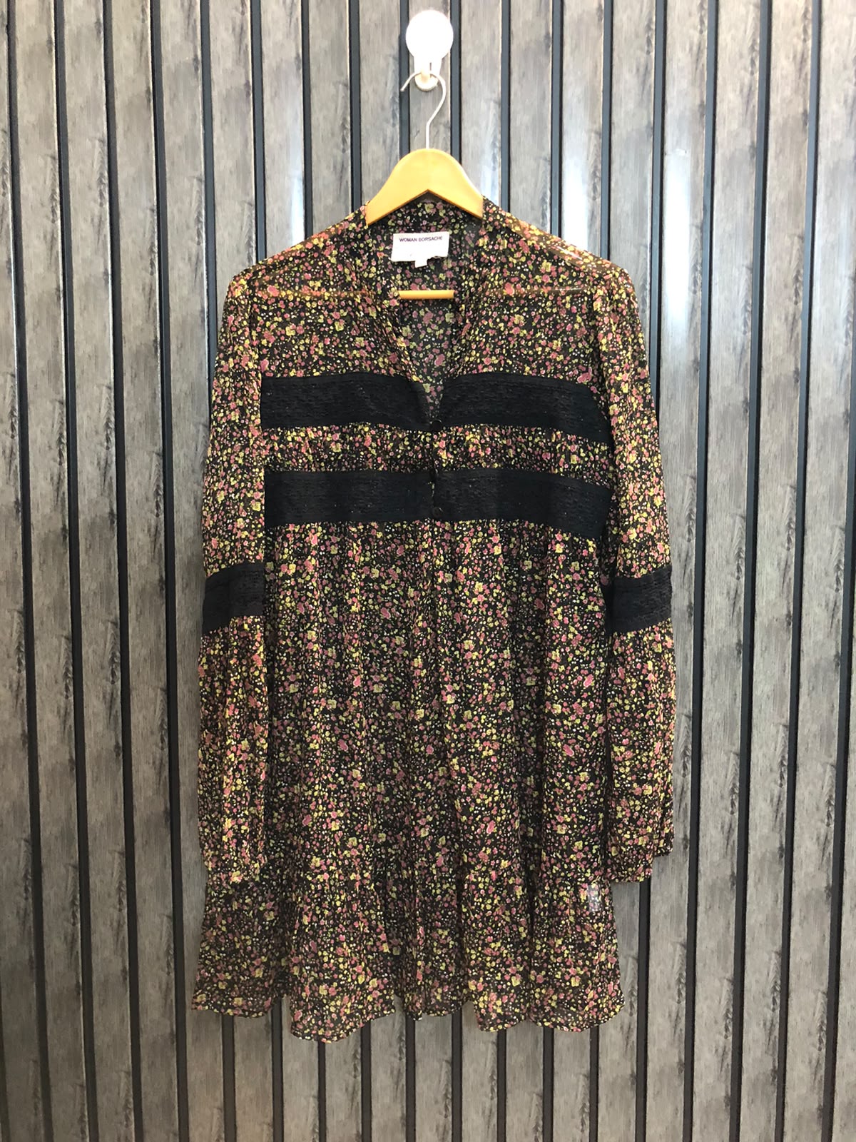 Chest 17  Lenght 31  Fabric chiffon Casual Chic Women's Full Sleeve Top