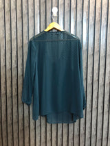 Chest 23  Lenght 29  Fabric chiffon Fashionable Western Full Sleeve Tops for Ladies