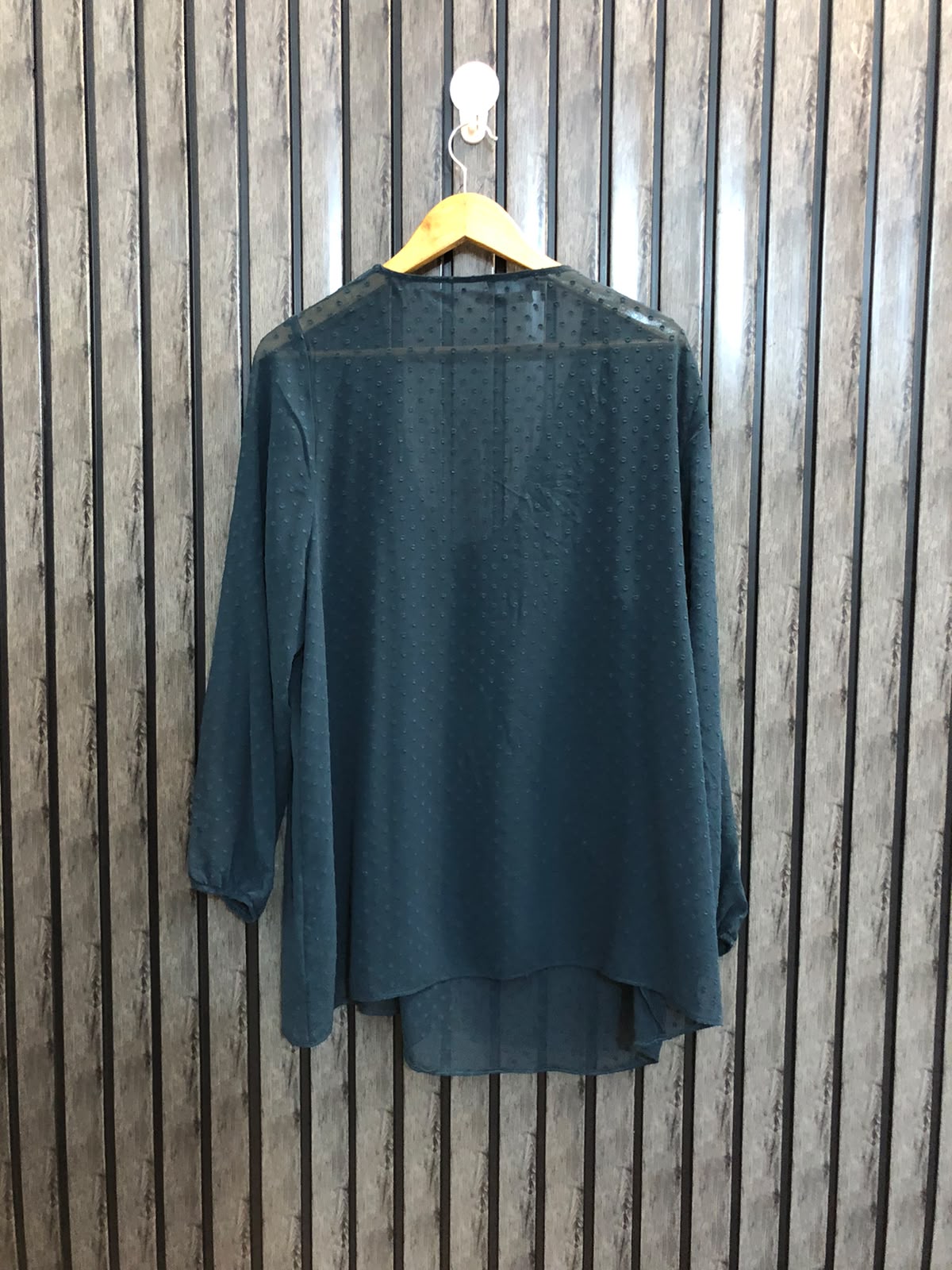 Chest 23  Lenght 29  Fabric chiffon Fashionable Western Full Sleeve Tops for Ladies