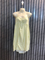 Chest 18  Lenght 31  Fabric Linen Fashion Forward Mini Dresses