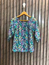 Chest 14  Length 21  Fabric Chiffon Stylish Western Full Sleeve Top for Women