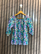 Chest 14  Length 21  Fabric Chiffon Stylish Western Full Sleeve Top for Women