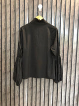 Chest 19  Length 23  Fabric Silk Women's Comfortable Full Sleeve Top