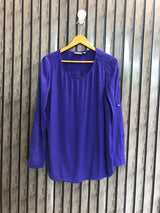 Chest 18  Length 27 To 28 Fabric Georgette Women's Crew Neck Full Sleeve Top