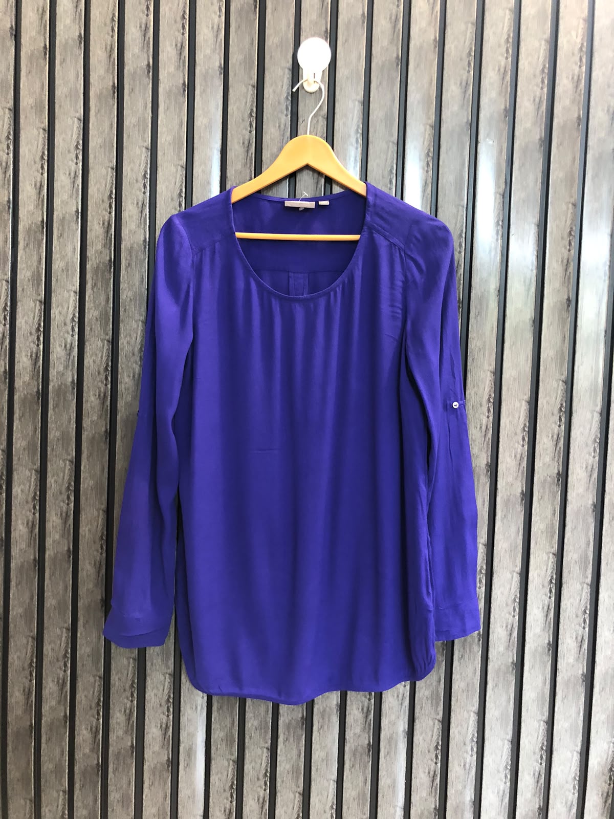 Chest 18  Length 27 To 28 Fabric Georgette Women's Crew Neck Full Sleeve Top