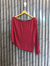 Chest 18  Length 23  Fabric Chiffon Stylish Ladies Full Sleeve Western Top