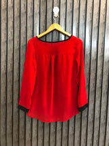 Chest 16  Lenght 21 to 25  Fabric chiffon Premium Branded Full Sleeve Women’s Top