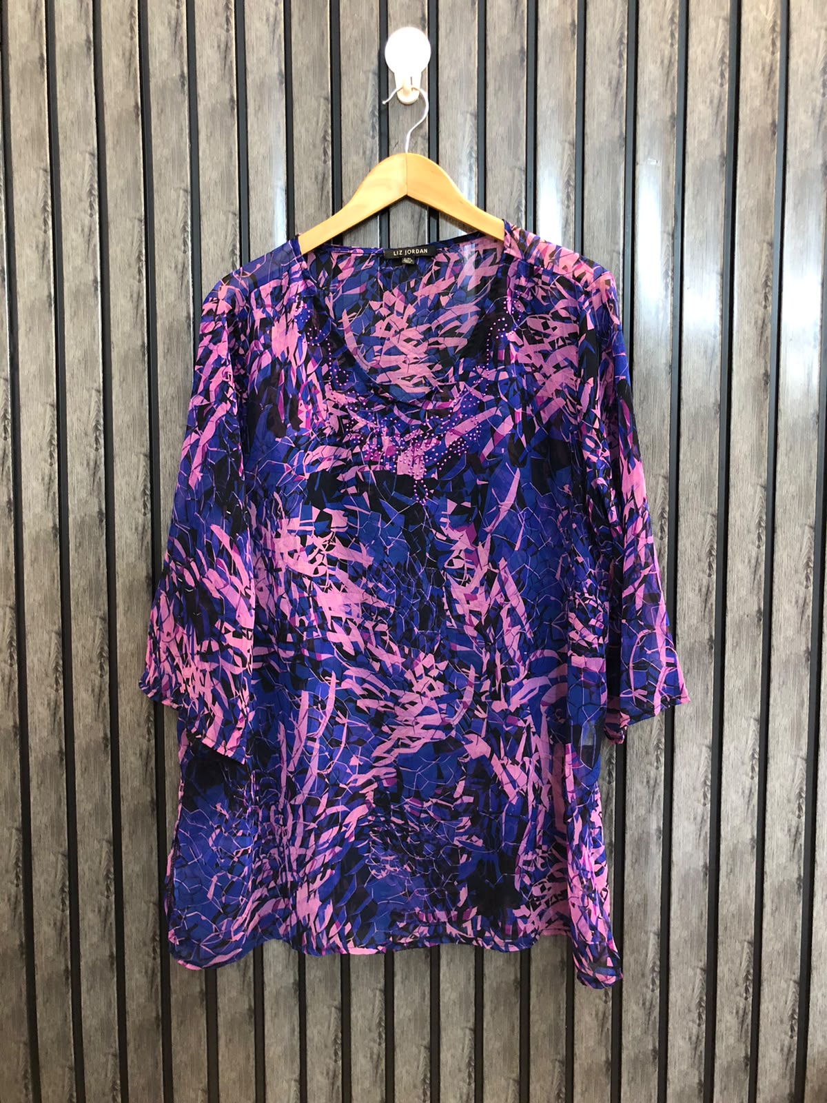 Chest 22  Lenght 30  Fabric chiffon Fashionable Women’s Western Full Sleeve Top