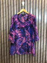 Chest 22  Lenght 30  Fabric chiffon Fashionable Women’s Western Full Sleeve Top