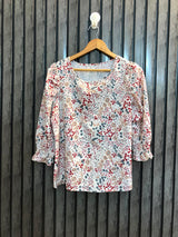 Chest 17  Lenght 23  Fabric SILK Women’s Stylish Branded Long Sleeve Top