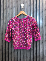 Chest 16  Lenght 20  Fabric silk Elegant Full Sleeve Western Top for Women